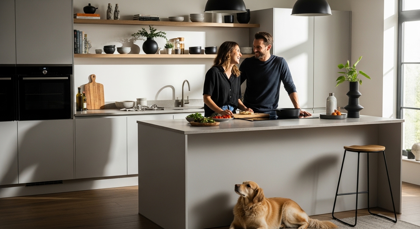 nowoczesna kuchnia autentyczne życie