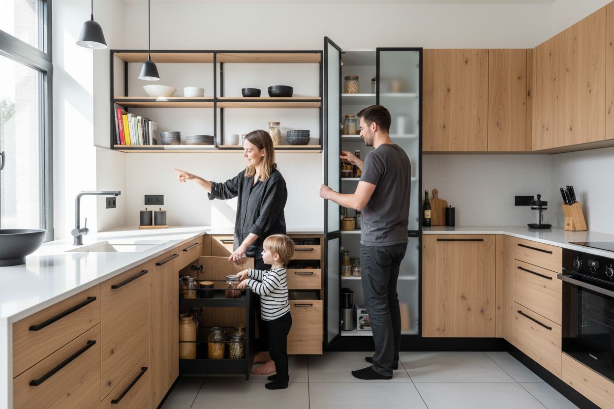 kuchnia, szafki kuchenne, rodzaje