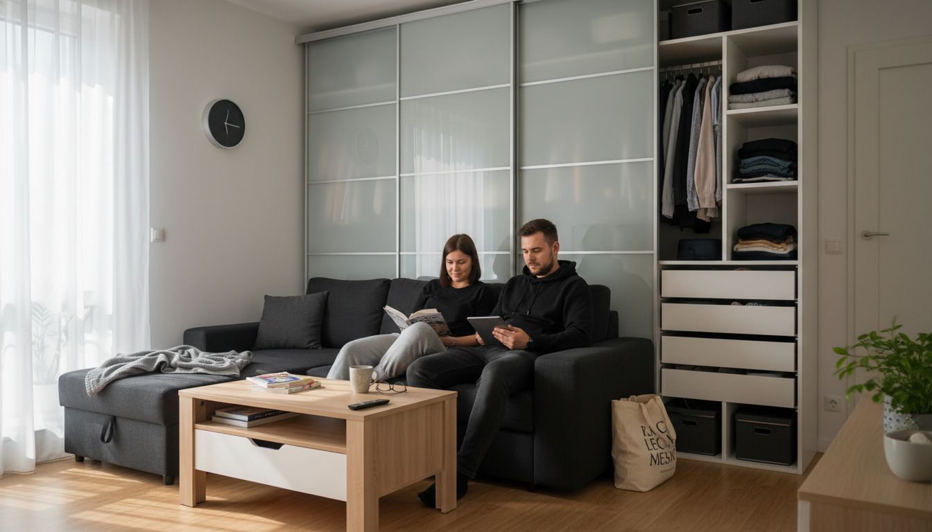 nowoczesny salon funkcjonalny